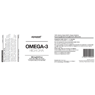 EFPBiotek Omega 3 kapsle s vysokým obsahem DHA 70 kapslí