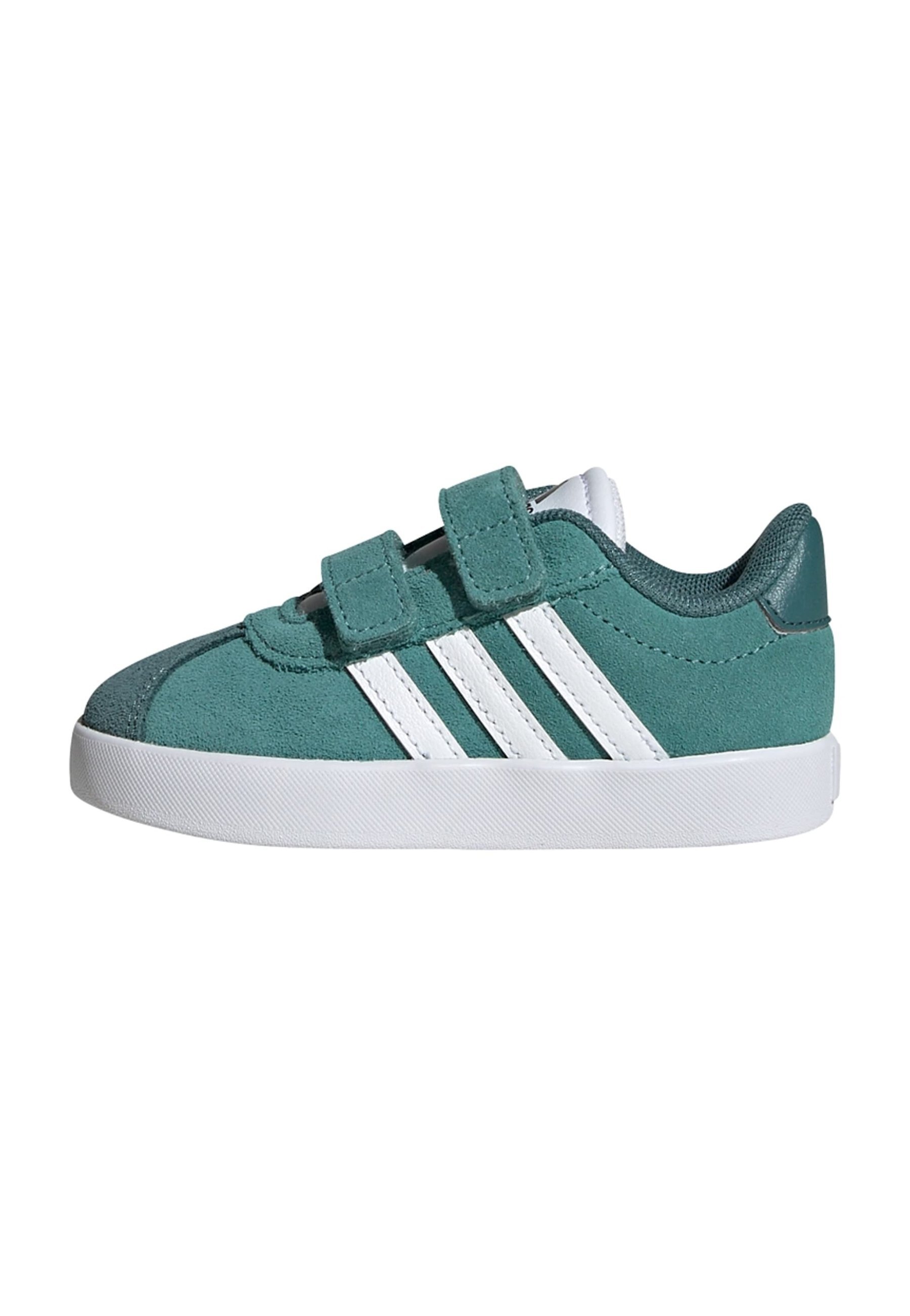 adidas Sportswear COURT - Babyschoenen - poedergroen, wolkenwit, tweedehands groen