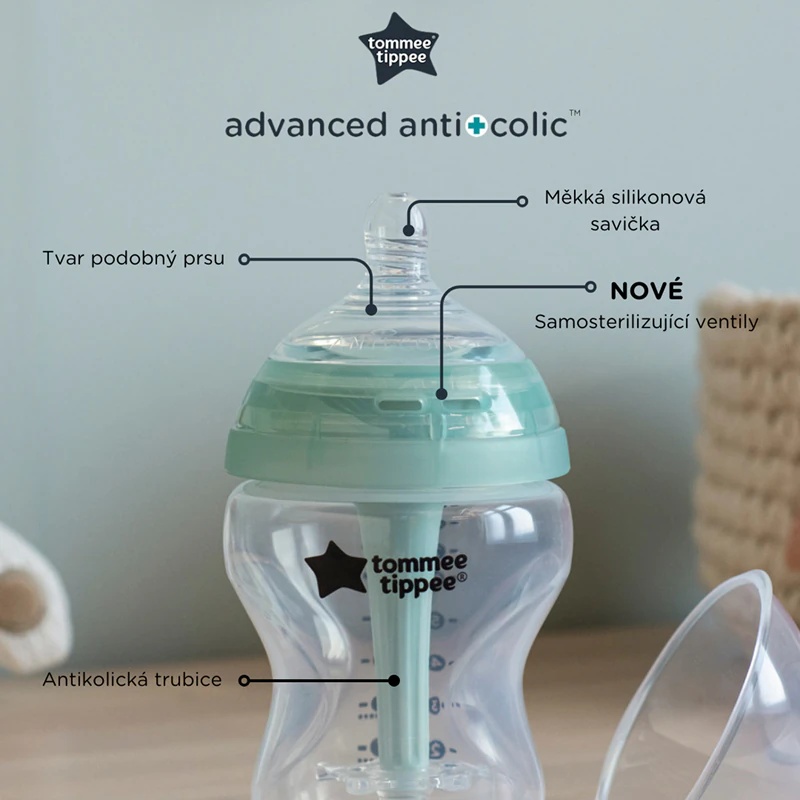 Otroška steklenička Tommee Tippee Advanced proti kolikam