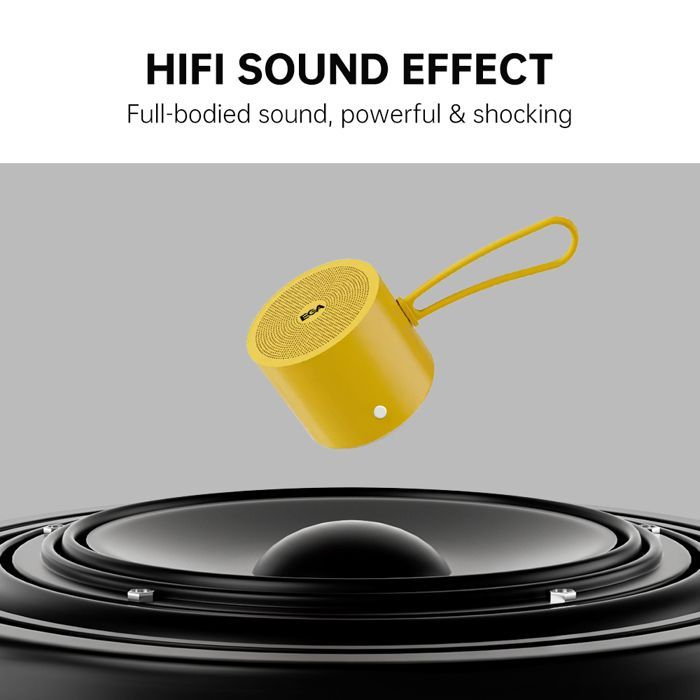 Enceinte Bluetooth Puissante Surround Stéréo 360 °Enceinte Portable sans Fil Jaune