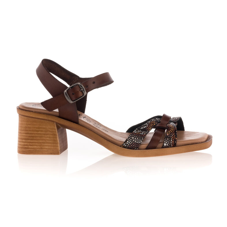 Brune sandaler / sko med åpen tå til dame