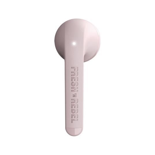 Fones de ouvido True Wireless - FRESH'N REBEL - Twins Core - Rosa Fumê - 30h de duração da bateria - Assistente de voz