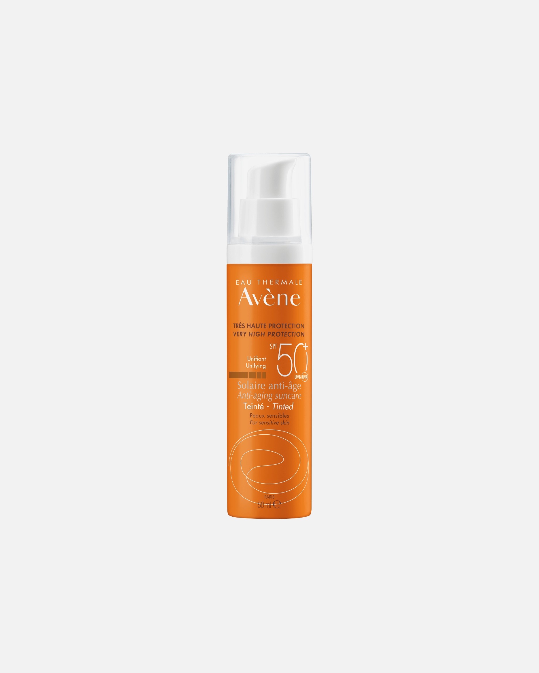 Avène Solaire tonēts pretnovecošanās saules aizsargkrēms SPF 50+ - 50 ml
