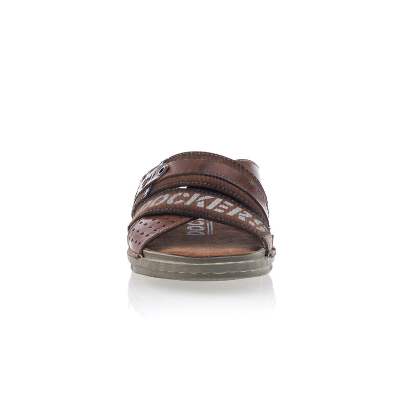  Sandálias masculinas marrons / Sapatos de bico aberto