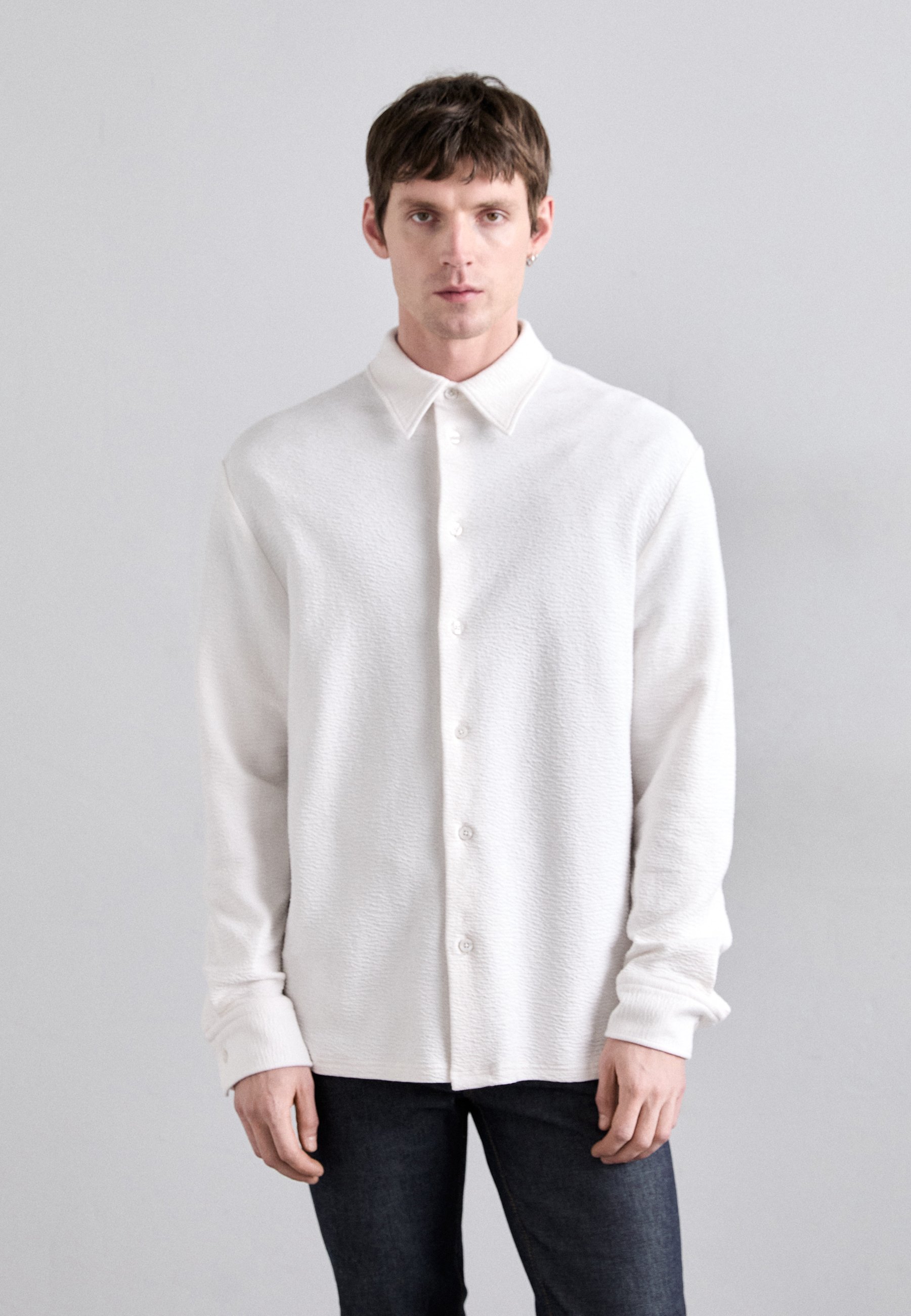 J.LINDEBERG CRINKLE - Shirt - wolkwit