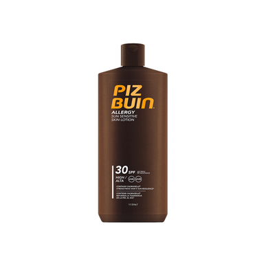 Protector solar Piz Buin para pieles sensibles y con alergias SPF30 400 ml