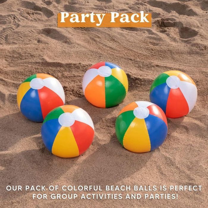 Ballons de plage arc-en-ciel (paquet de 12), jouets de piscine gonflables de 12 pouces pour jeux d'eau d'été, ensemble combiné d