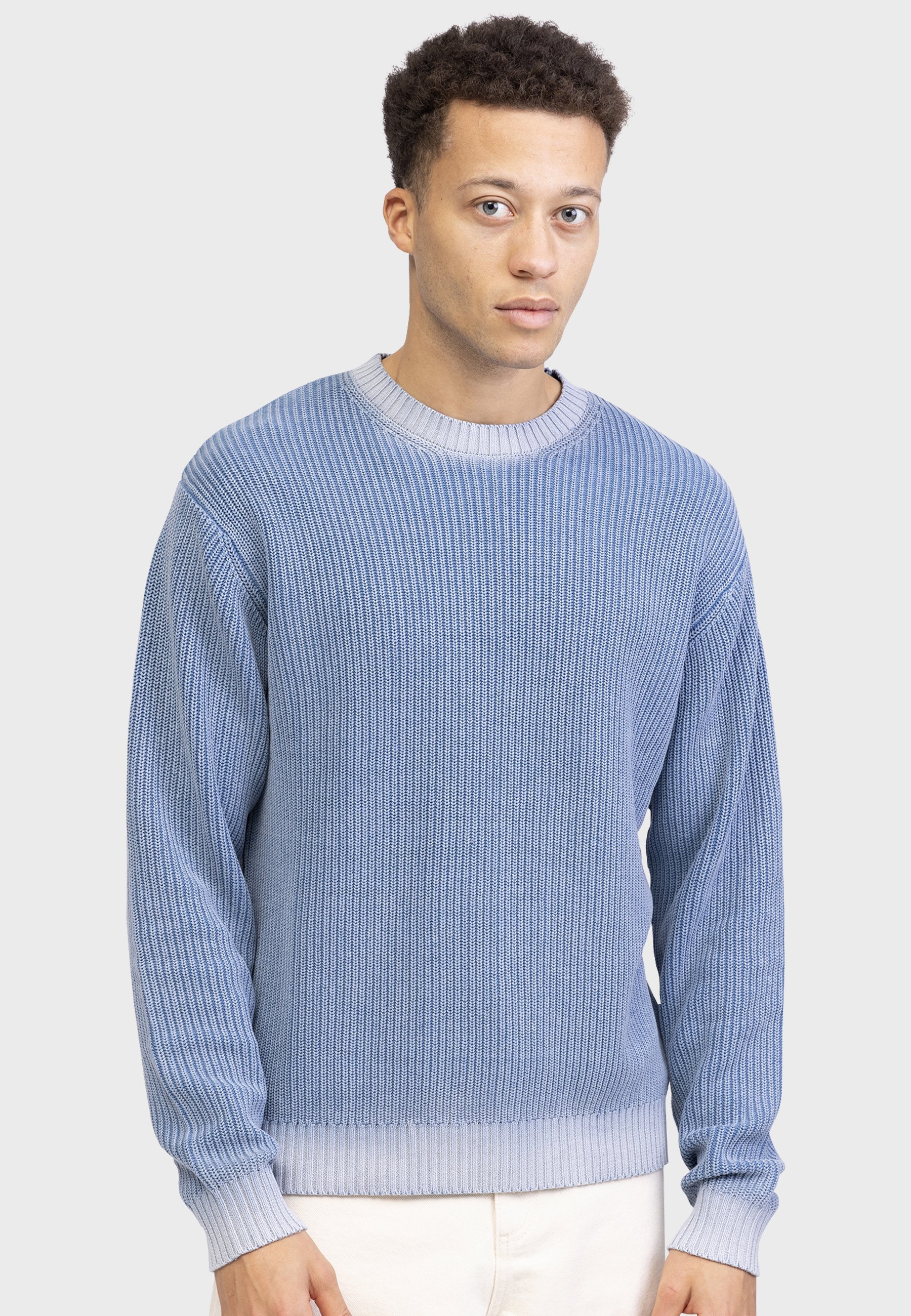 Redefined Rebel DREW KNIT BOXY FIT - Trui - baleinblauw