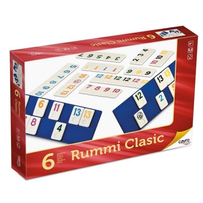 Jeu de Rummi Classique Jeu de Société familiale 6 Joueurs dès 8 Ans