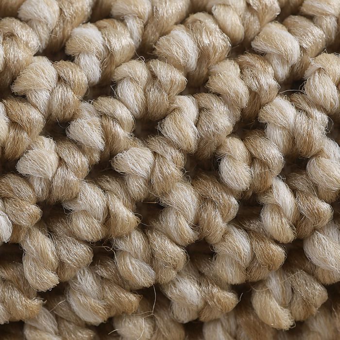 Carpetsale24 Tapis de Salon en Beige 140x200 cm tapis à boucles mélangées uni moderne tapis décoratif facile d'entretien doux