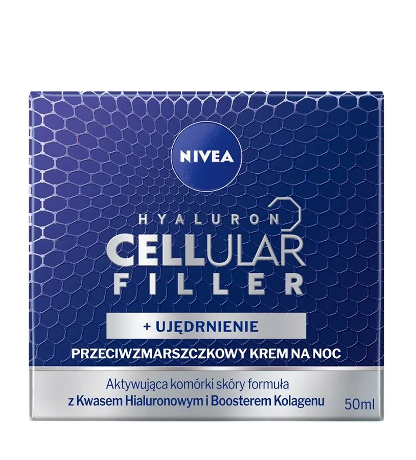 Nivea Hyaluron Cellular Filler Widoczne Ujędrnienie Przeciwzmarszczkowy krem na noc