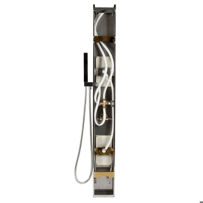 Columna de ducha MIPAN con grifo mezclador - Columna de ducha termostática - Columna de ducha con hidromasaje - Estilo 4