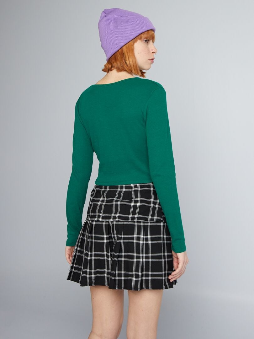 Camiseta curta - VERDE
