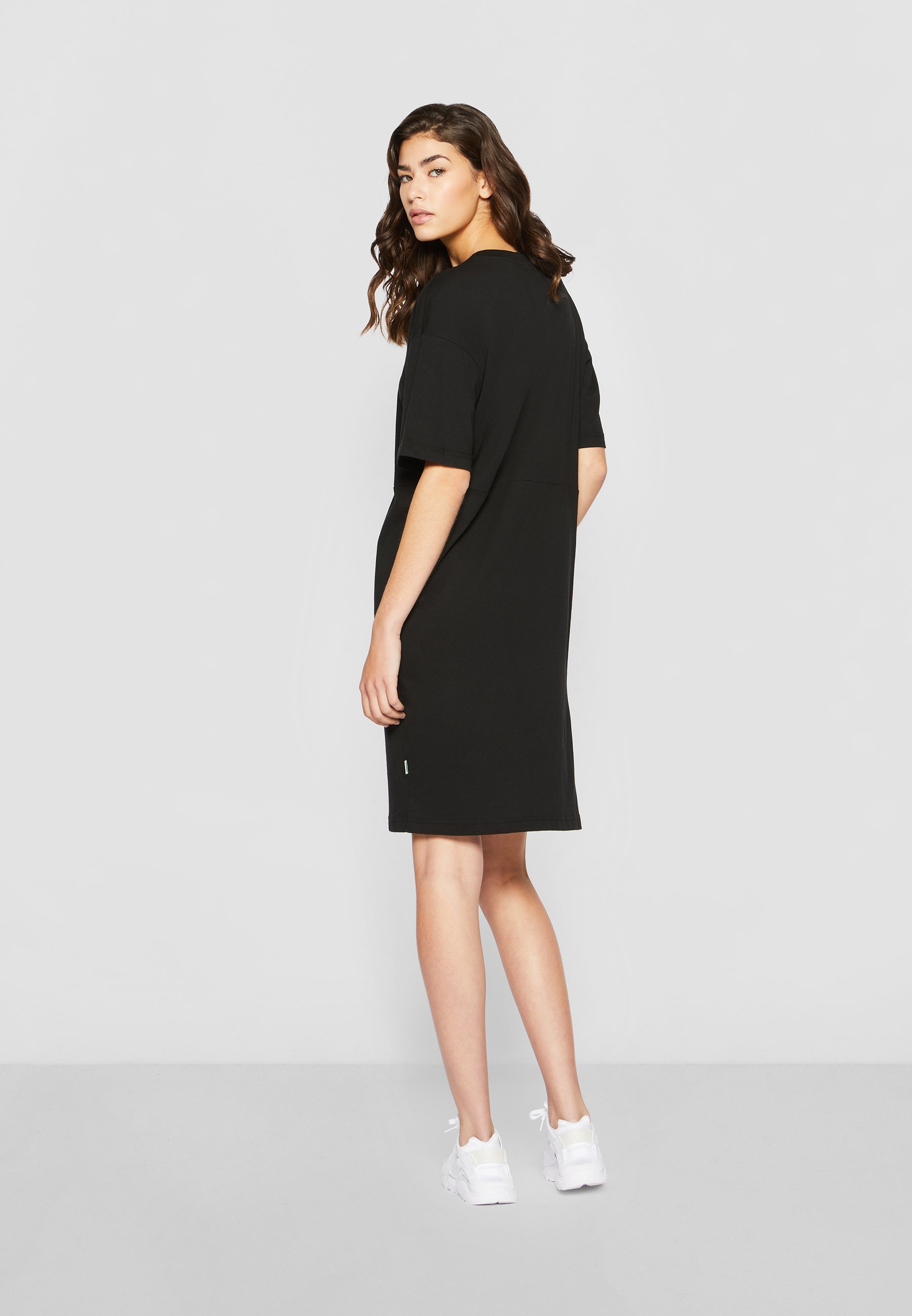 Urban Classics Jersey jurk - zwart