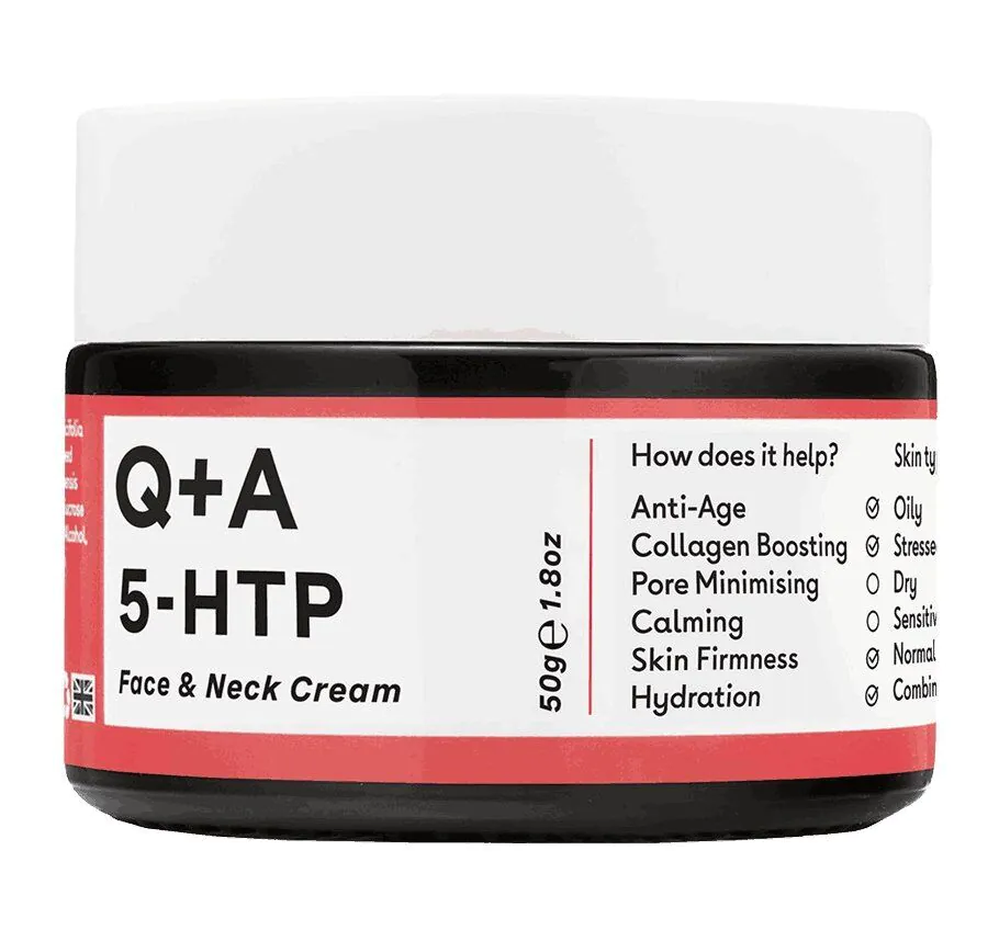 Q+A 5-HTP -Krem do twarzy i szyi z aminokwasem 5-HTP 50g