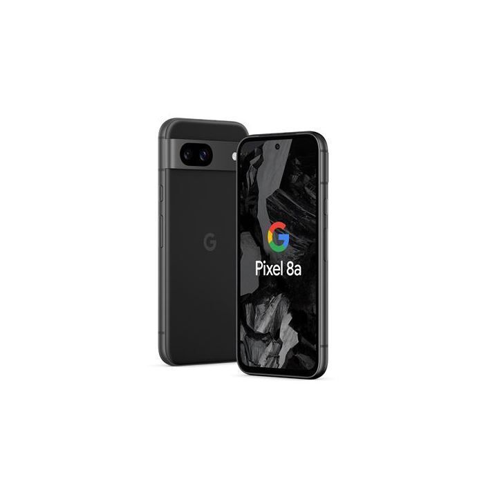 Teléfono móvil - GOOGLE - Google Pixel 8A - 128 GB - Negro - Incluye funda transparente
