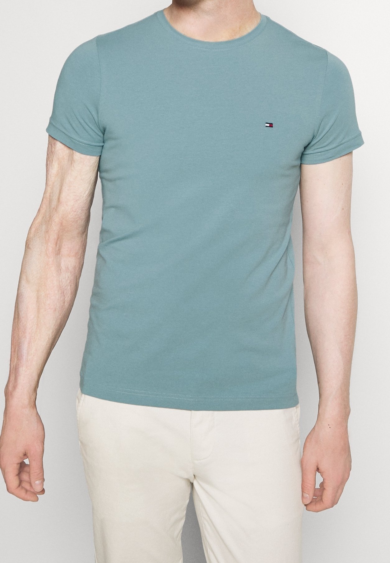 Tommy Hilfiger Basic T-shirt - lichtblauw