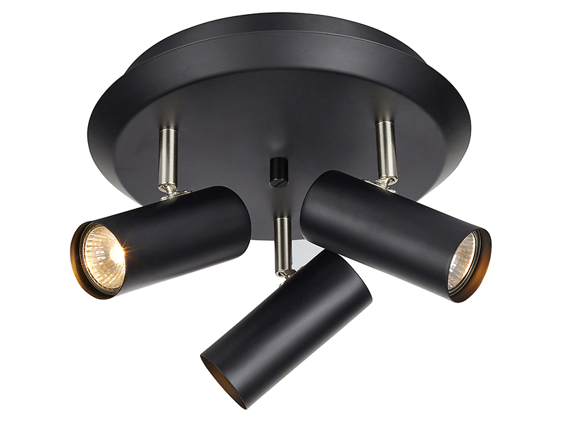 Lampa sufitowa Barcelona spot 3-punktowy czarny