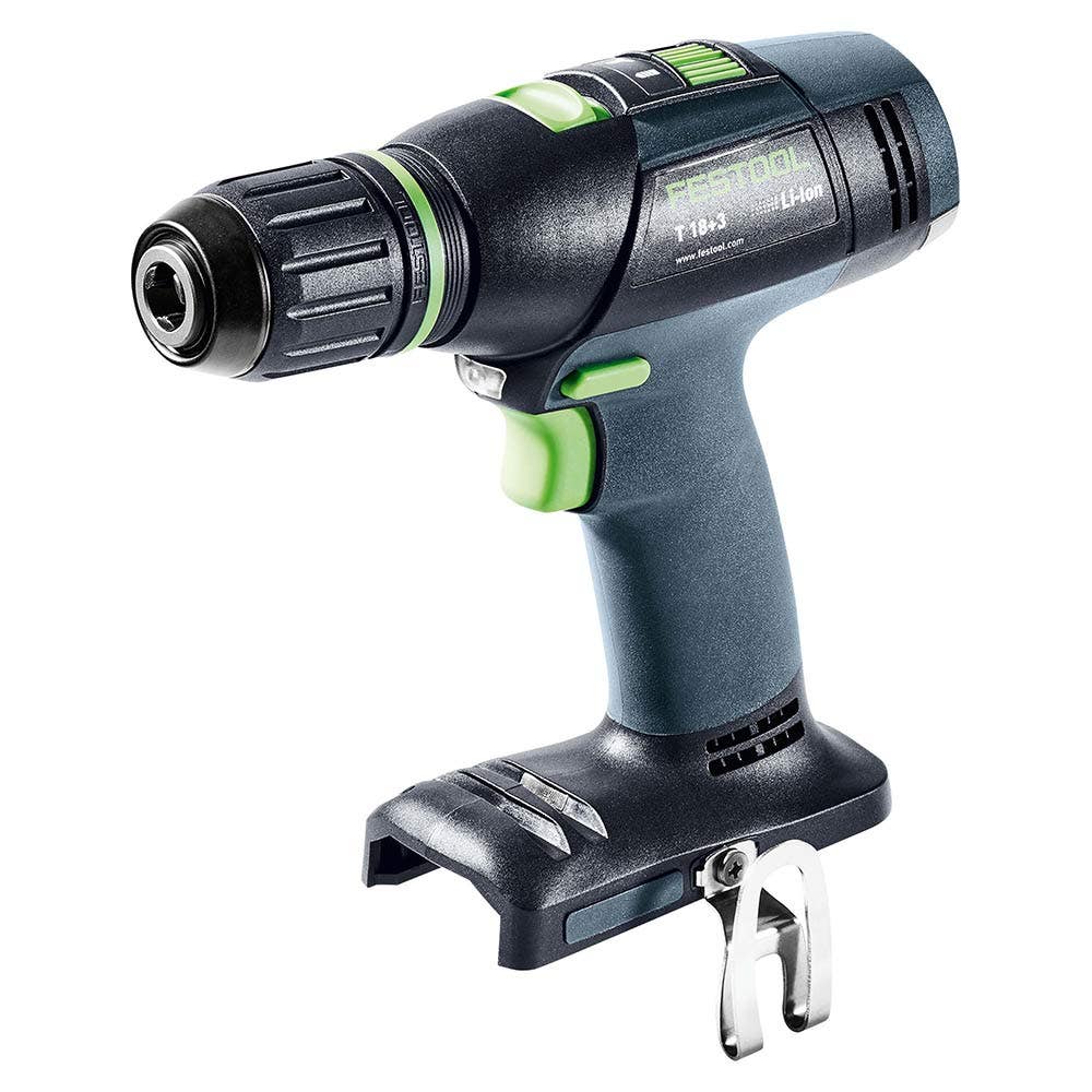 FESTOOL 18 V-os szénkefe nélküli T 18 2 sebességes fúró-csavarozó Skin Systainerben 576448