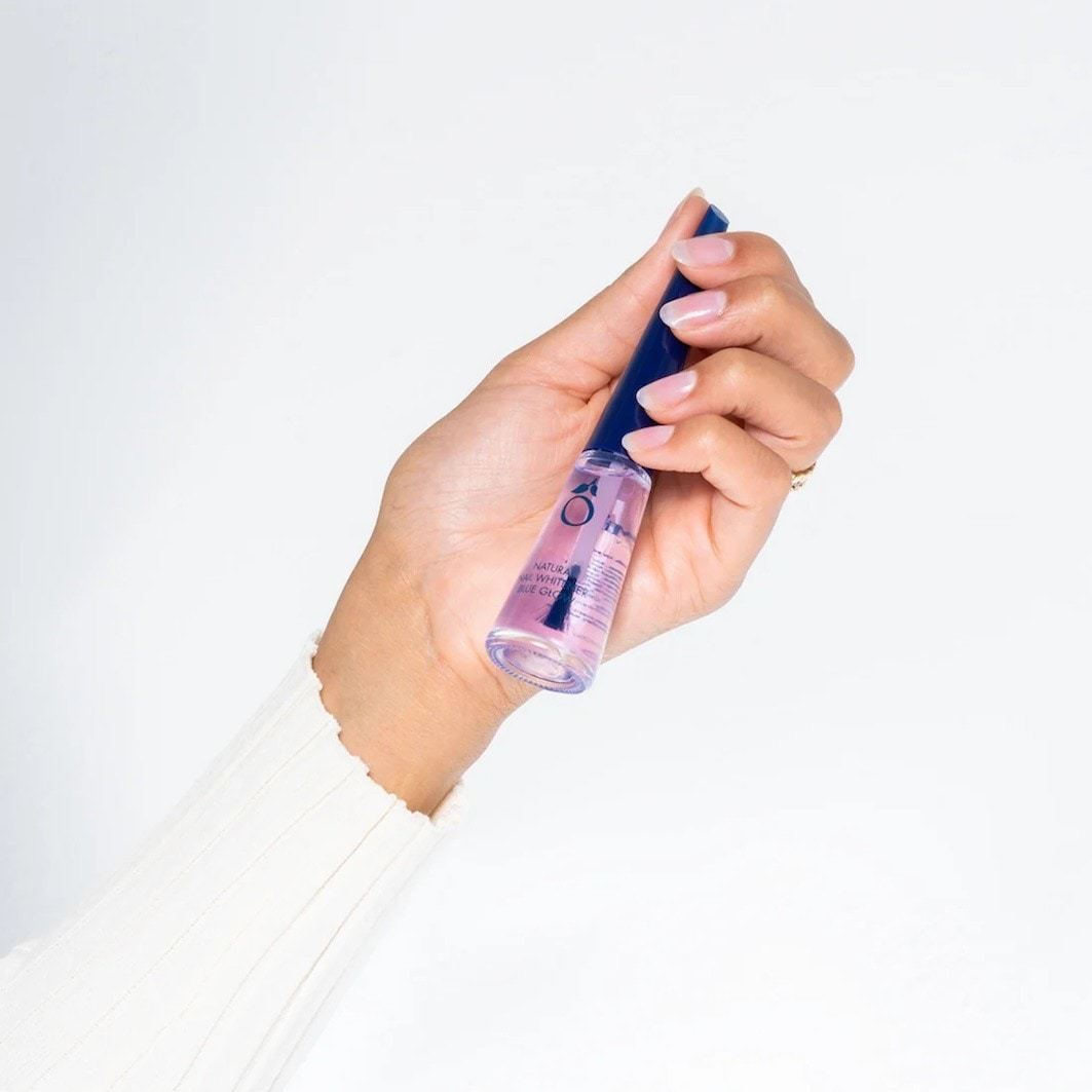 Herome Cosmetics lak za nokte za njegu ruku, prirodni posvjetljivač za nokte, plavi sjaj - 1 komad