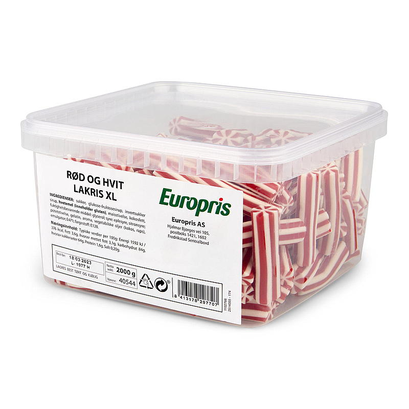KnallGodt Réglisse rouge et blanche 2 kg