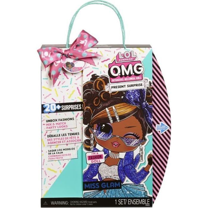 LOL Surprise OMG - Bambola alla moda per il compleanno - Miss Glam - 24 cm