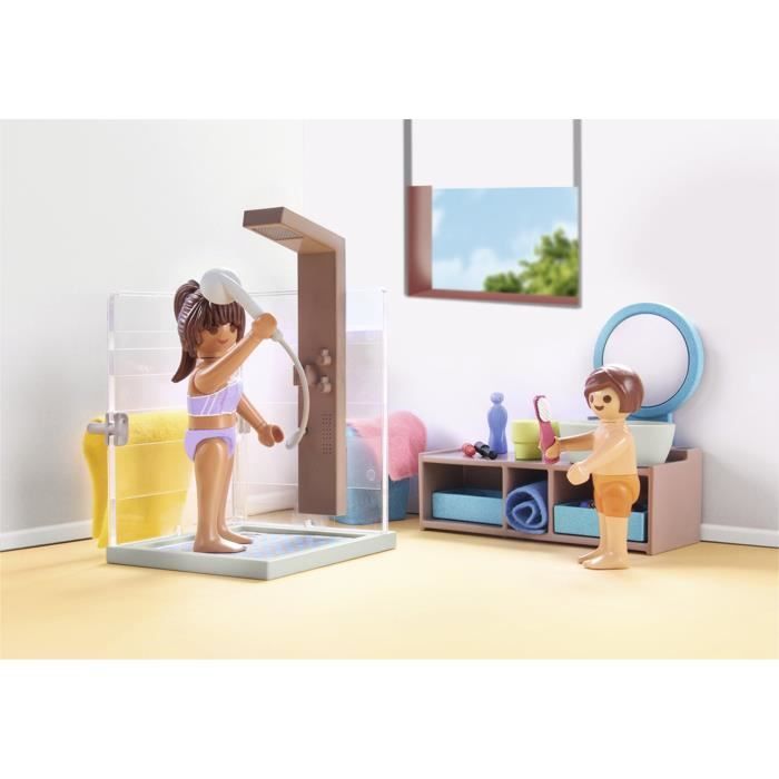 PLAYMOBIL 71611 Bathroom with shower and bathtub, My Life, Architect's House, 55 pieces, Ages 4+
