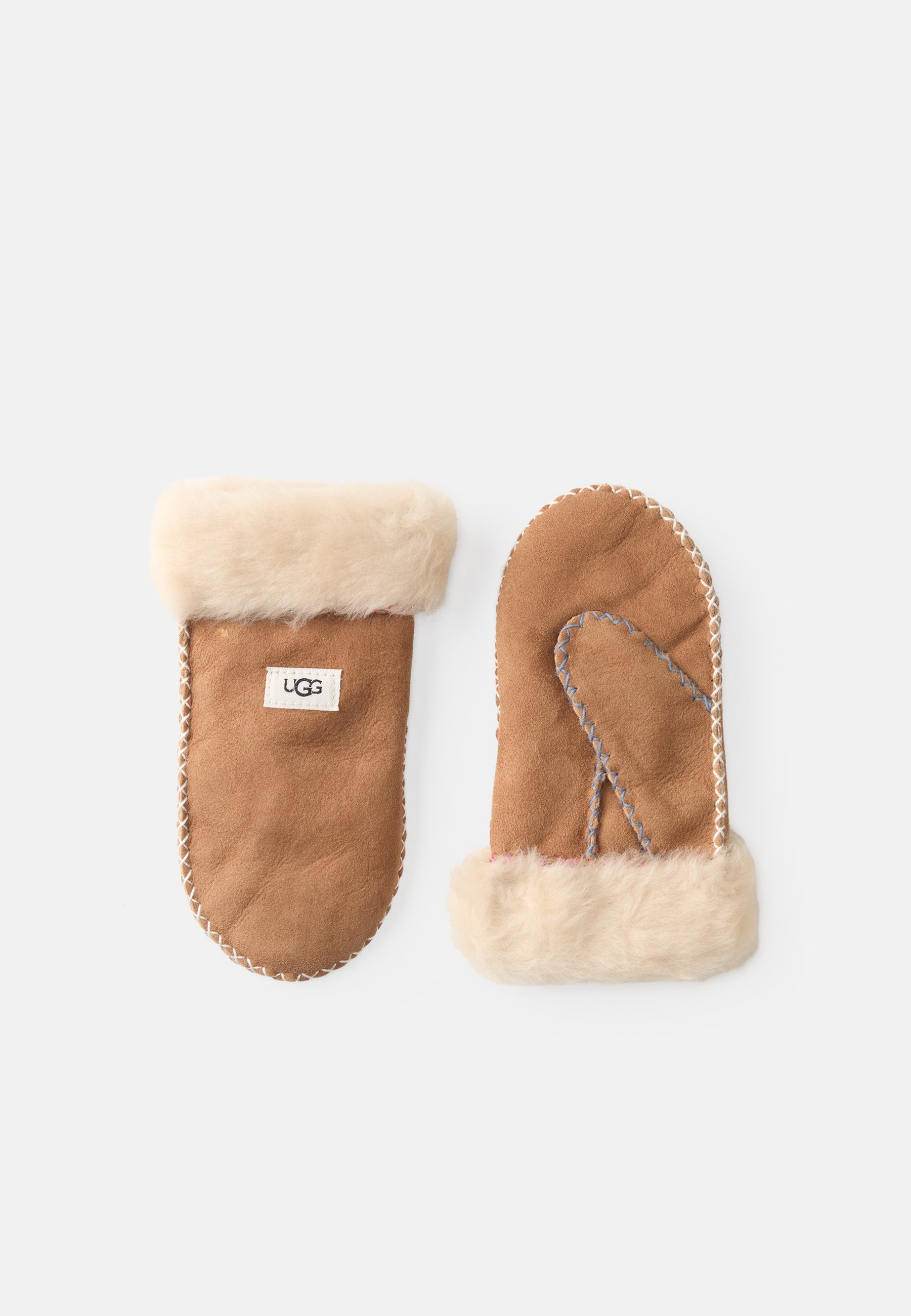 UGG WANTEN MET STIKSELS UNISEX - Wanten - kastanje/multicolor