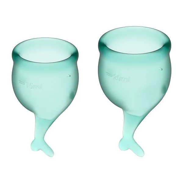 Satisfyer Feel Secure Menstrual Cup Dark Green