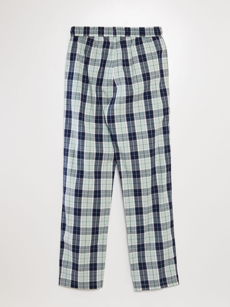 Conjunto de pijama comprido - 2 peças - AZUL