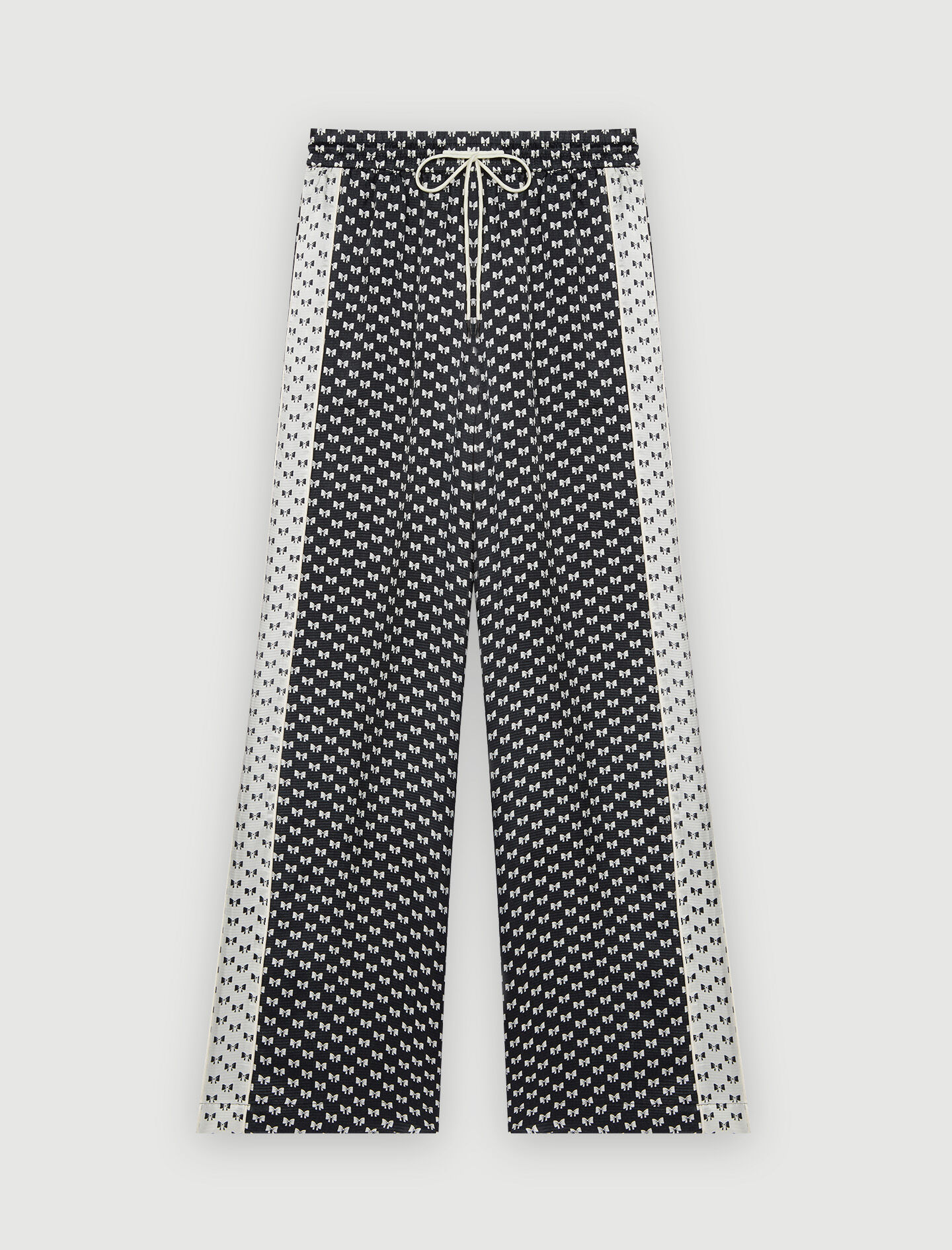 Pantaloni de pijama cu imprimeu cu fundă - Noeuds Noir