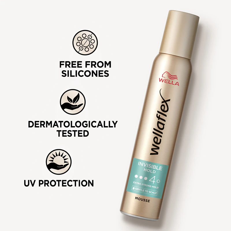 Wella Wellaflex Invisible Hold haarmousse met zeer sterke hold