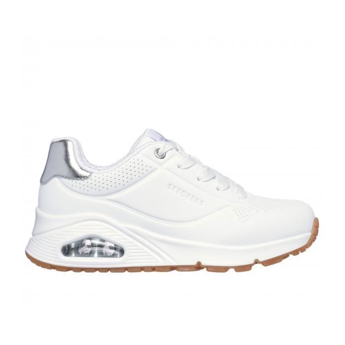 Sapatos infantis - SKECHERS - Uno Gen1 310545L WSL - Branco - Com cadarço - Rasteiro