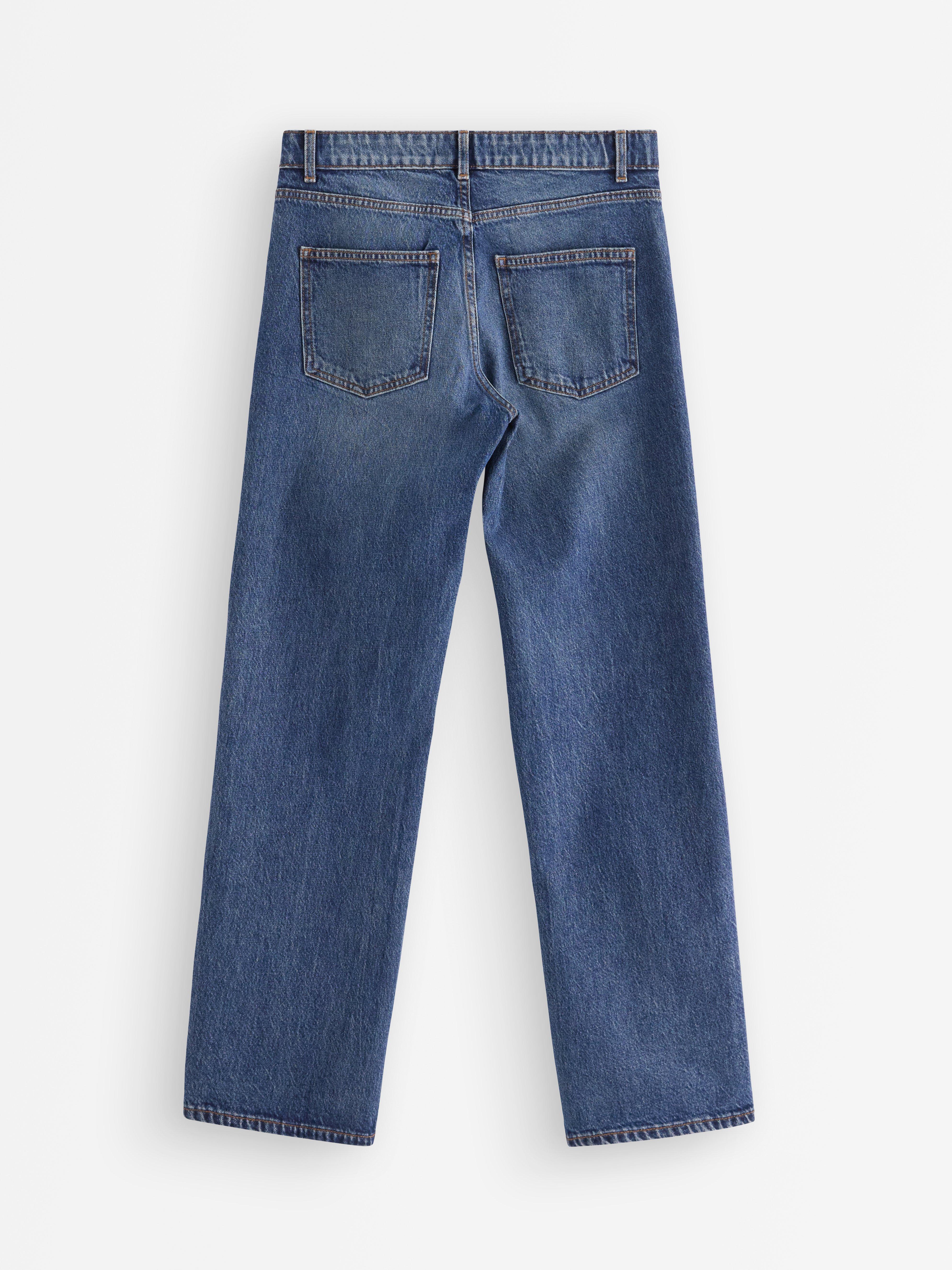 RAVNE Nea farmerke s laganom rastezljivom tkaninom, denim plave boje