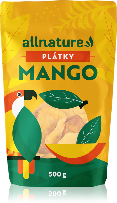 Fatias de manga Allnature, fruta seca
