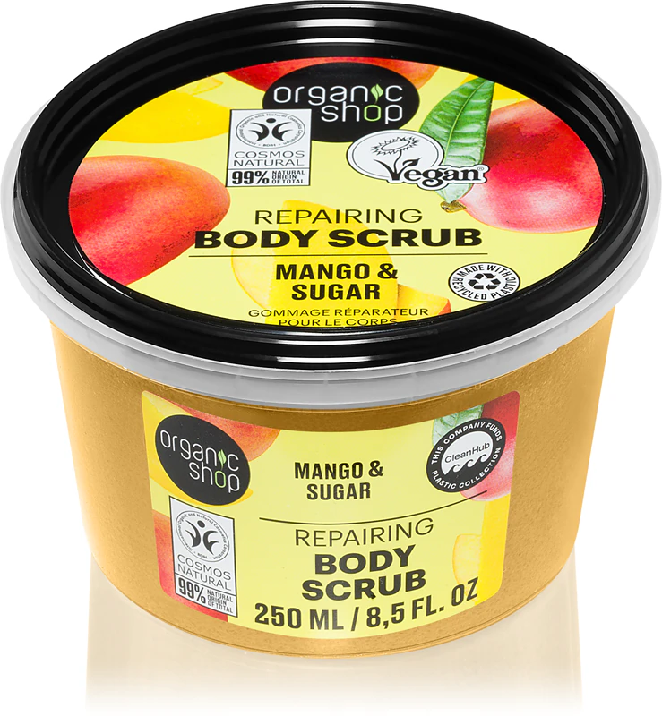 Biologische Mango & Suiker Bodyscrub voor een zijdezachte huid