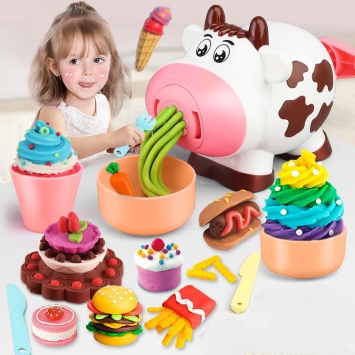 Set de plastilina ZGEER - Vaca - 8 colores - Seguro y no tóxico - Fomenta la creatividad