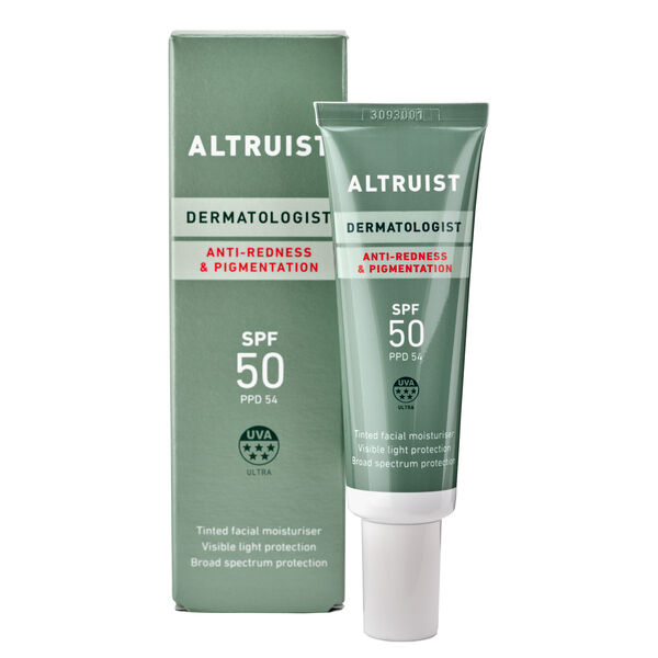 ALTRUIST Punoitusta ja pigmentaatiota ehkäisevä aurinkosuoja SPF50