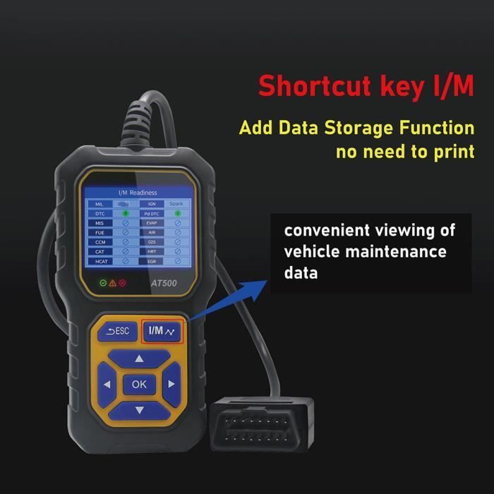 Diagnóstico automotivo OBD2 - MIOLOE - Carro - Preto - Universal
