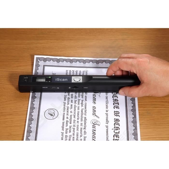 Scanner portátil A4 - EYOYO - Iscan01 - 900 DPI - USB - Armazenamento JPEG/PDF