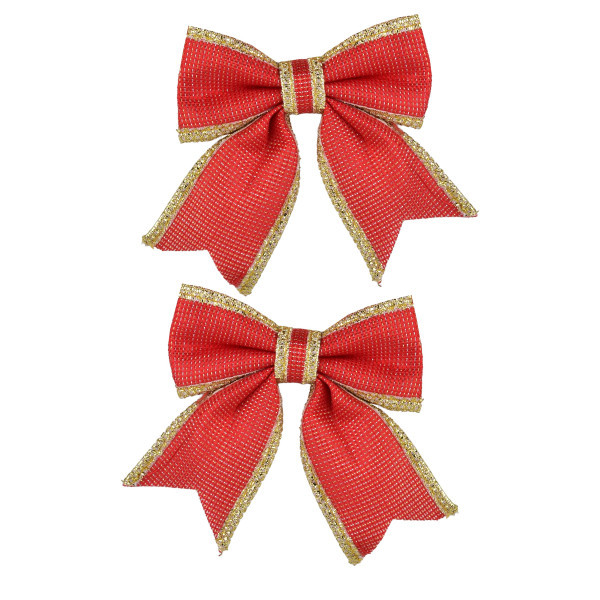 SANTA LILA komplet 2 Kokard 13x14cm