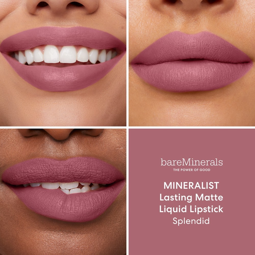 bareMinerals Lipstick Mineralist Trajni mat tekući ruž za usne - 3,7 ml
