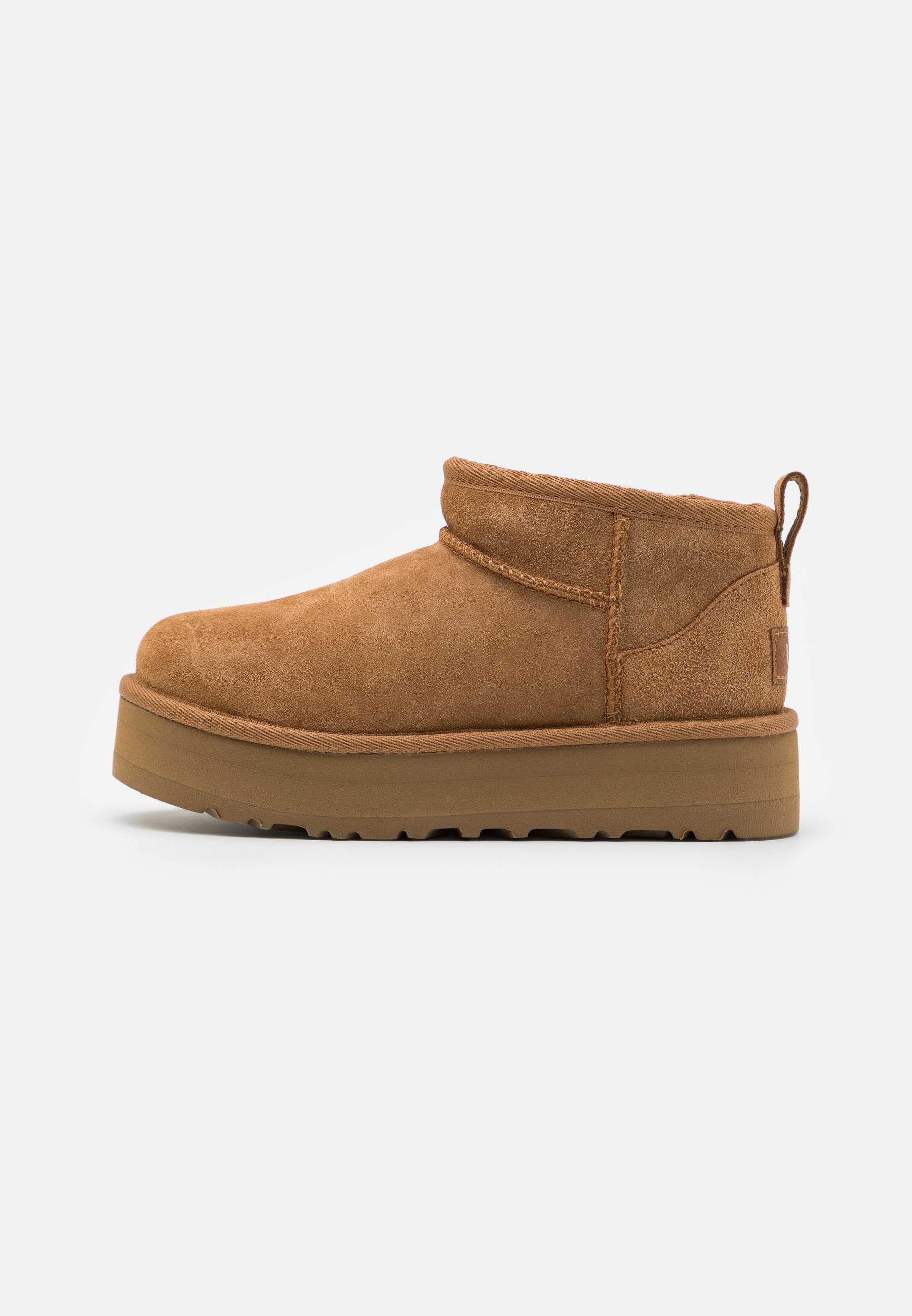 UGG CLASSIC ULTRA MINI UNISEX - Klassieke enkellaarsjes - kastanjebruin