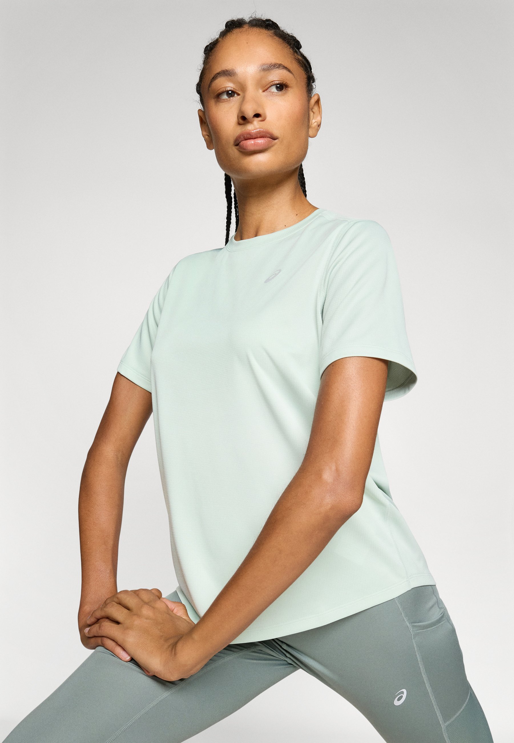 ASICS CORE TOP - T-shirt sportiva - lichene roccioso