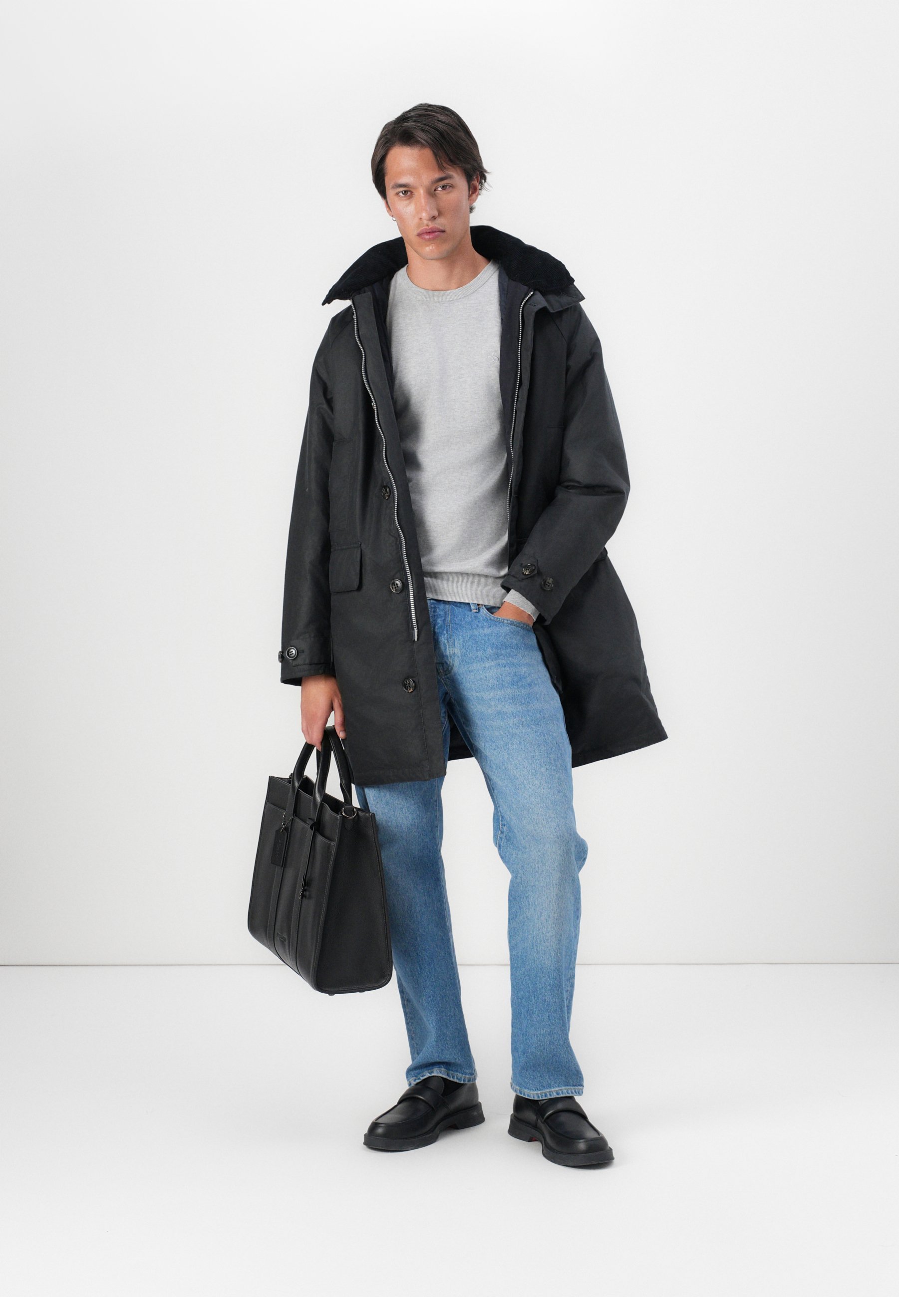 Barbour BEAUDALE WAX - Winterjas - marineblauw