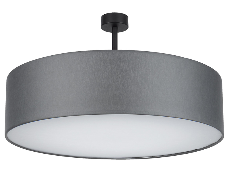 Lampa sufitowa Rondo 4-punktowa tkaninowa szara