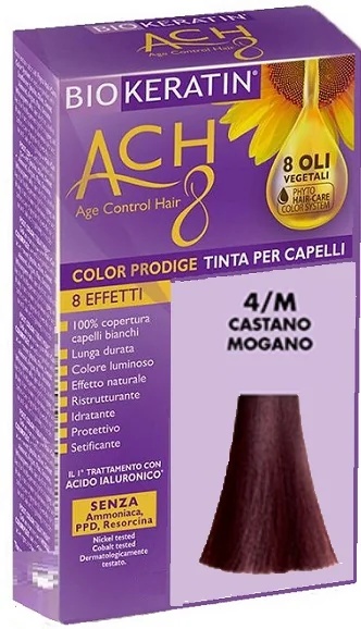 BIOKERATIN Biokeratin Ach8 4/M Teinture capillaire brun acajou