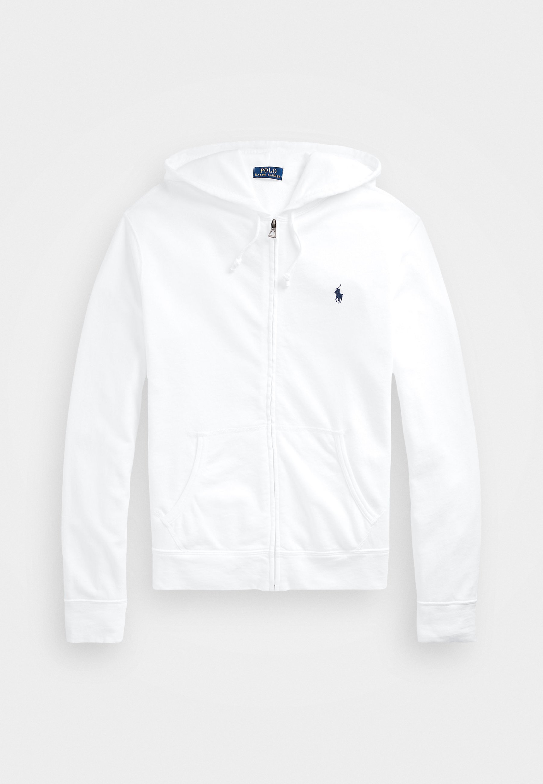 Felpa con cappuccio e zip intera Polo Ralph Lauren SPA TERRY - bianca