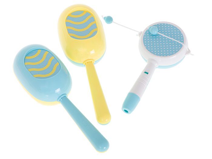 Juego de instrumentos musicales infantiles - IKONKA - 8 piezas - Rosa - Plástico - A partir de 18 meses