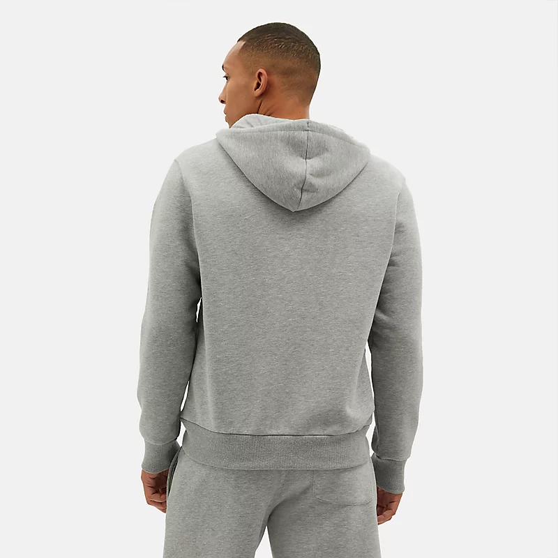 NB Kapuzenpullover mit kleinem Logo und Reißverschluss für Herren – Sportgrau